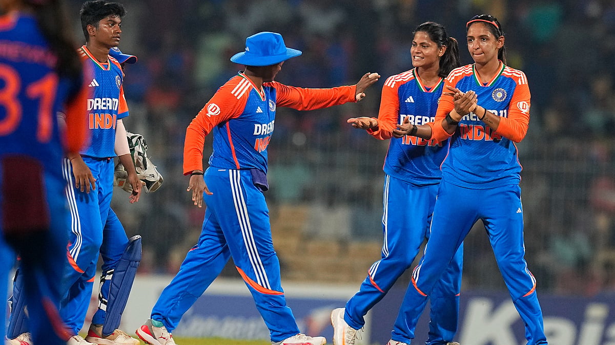 PTI | R Senthilkumar : India Women's Cricket team during the 3rd T20I against South Africa Women on July 9, Tuesday in Chennai. 